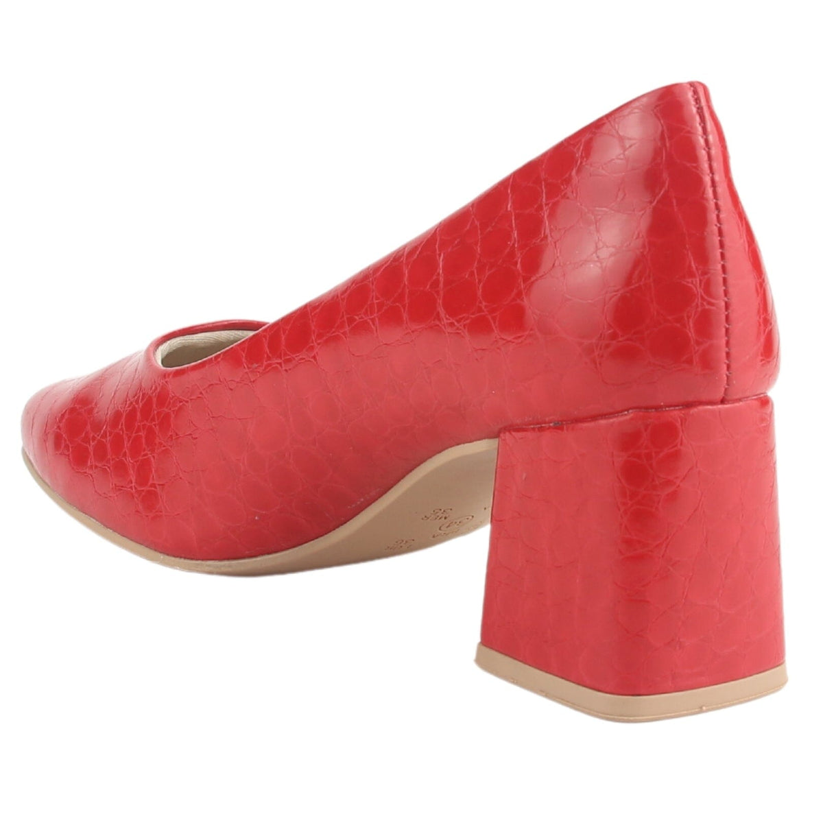 Zapato Ramarim Mujer 2417101 Rojo Casual Tacones Bajos Ramarim 
