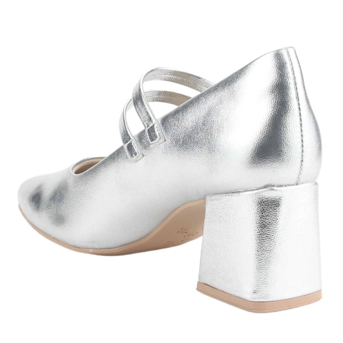 Zapato Ramarim Mujer 2417102 Plateado Casual Tacones Bajos Ramarim 