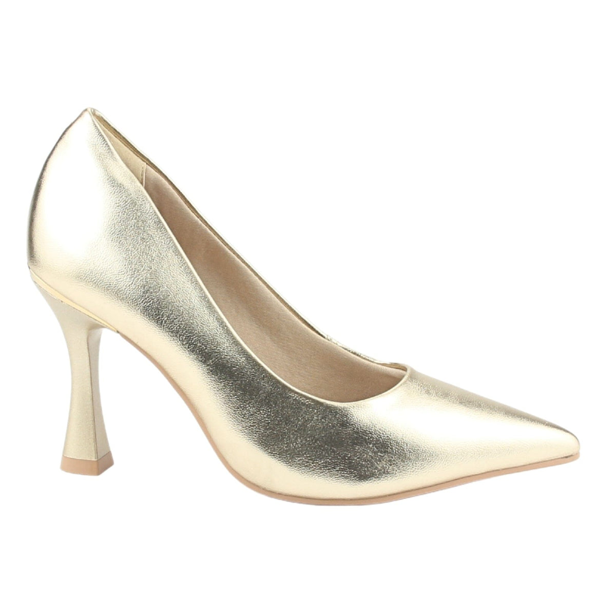 Zapato Ramarim Mujer 2418101 Dorado Casual Tacones Altos Ramarim 