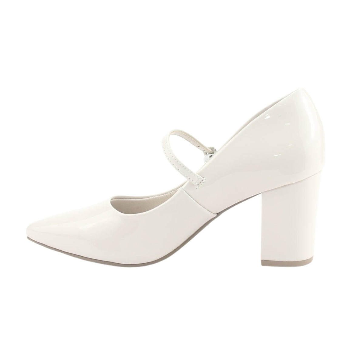 Zapato Via Marte Mujer 028-014-01 Beige Casual Tacones Altos Via Marte 