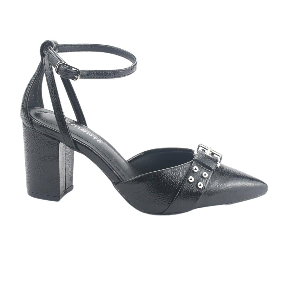 Zapato Via Marte Mujer 028-015-01 Negro Casual Tacones Altos Via Marte 
