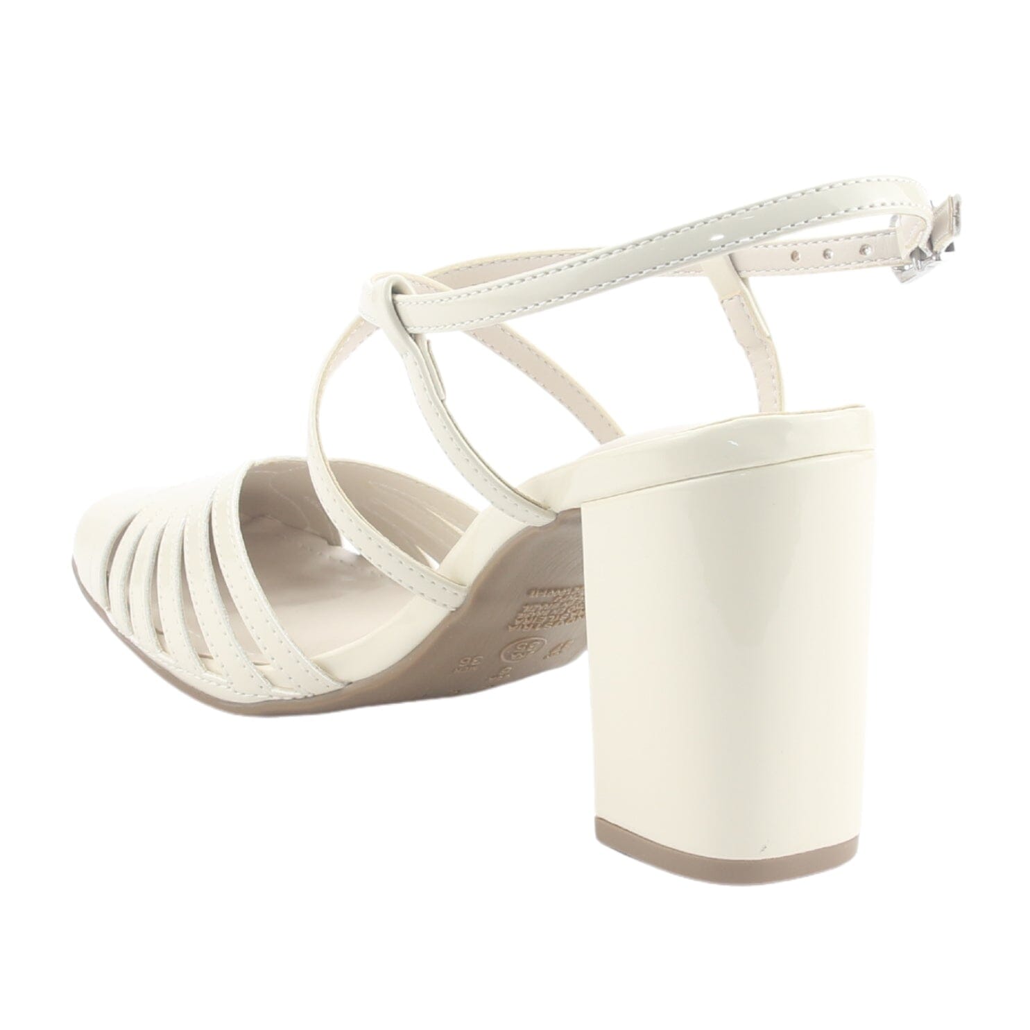 Zapato Via Marte Mujer 062-014-01 Beige Casual Tacones Altos Via Marte 