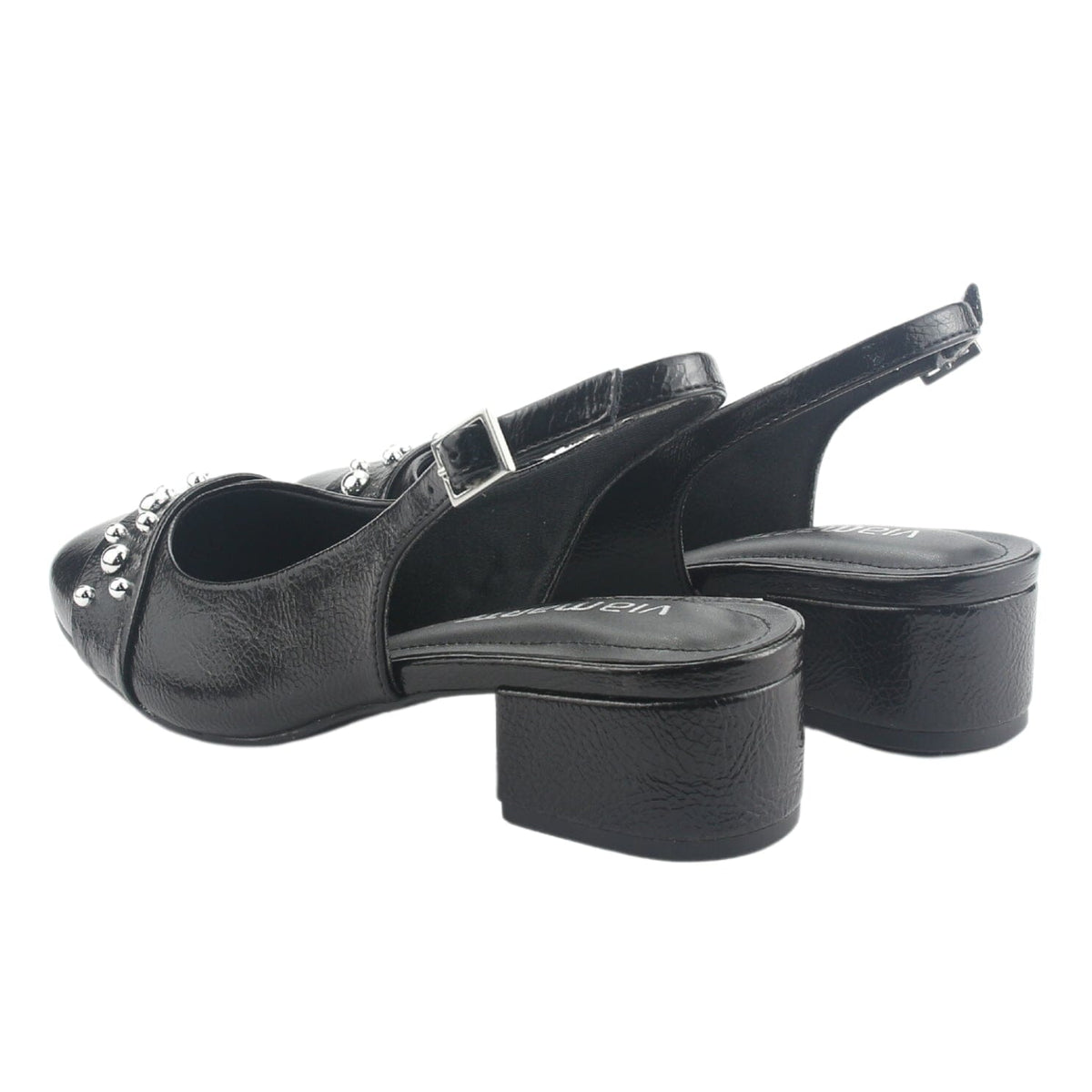 Zapato Via Marte Mujer 070-008-01 Negro Casual Tacones Bajos Via Marte 