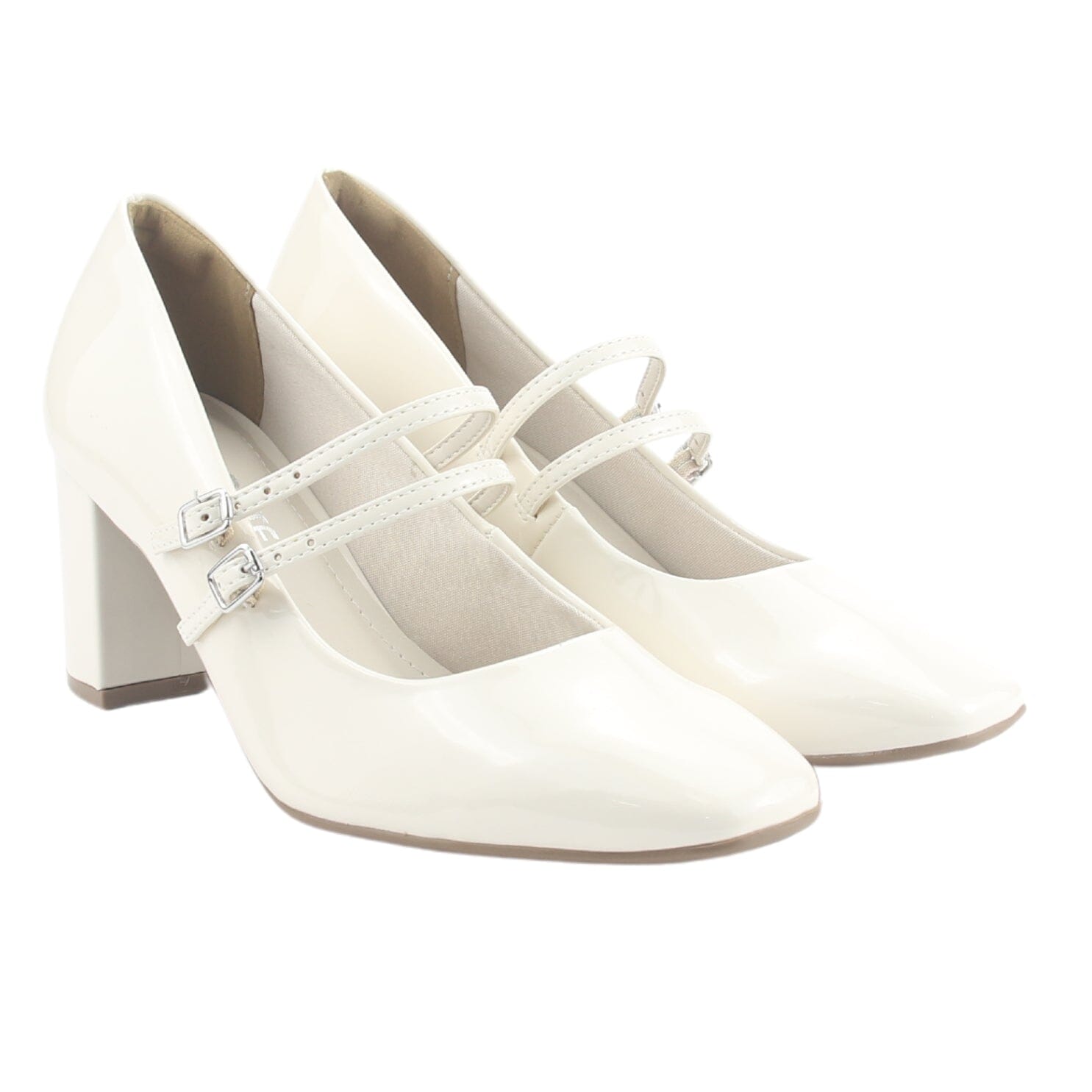 Zapato Via Marte Mujer 153-001-01 Blanco Casual Tacones Altos Via Marte 