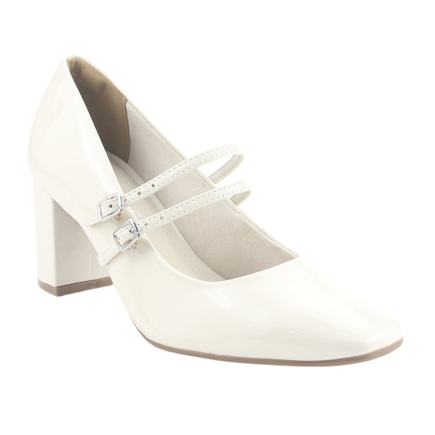 Zapato Via Marte Mujer 153-001-01 Blanco Casual Tacones Altos Via Marte 