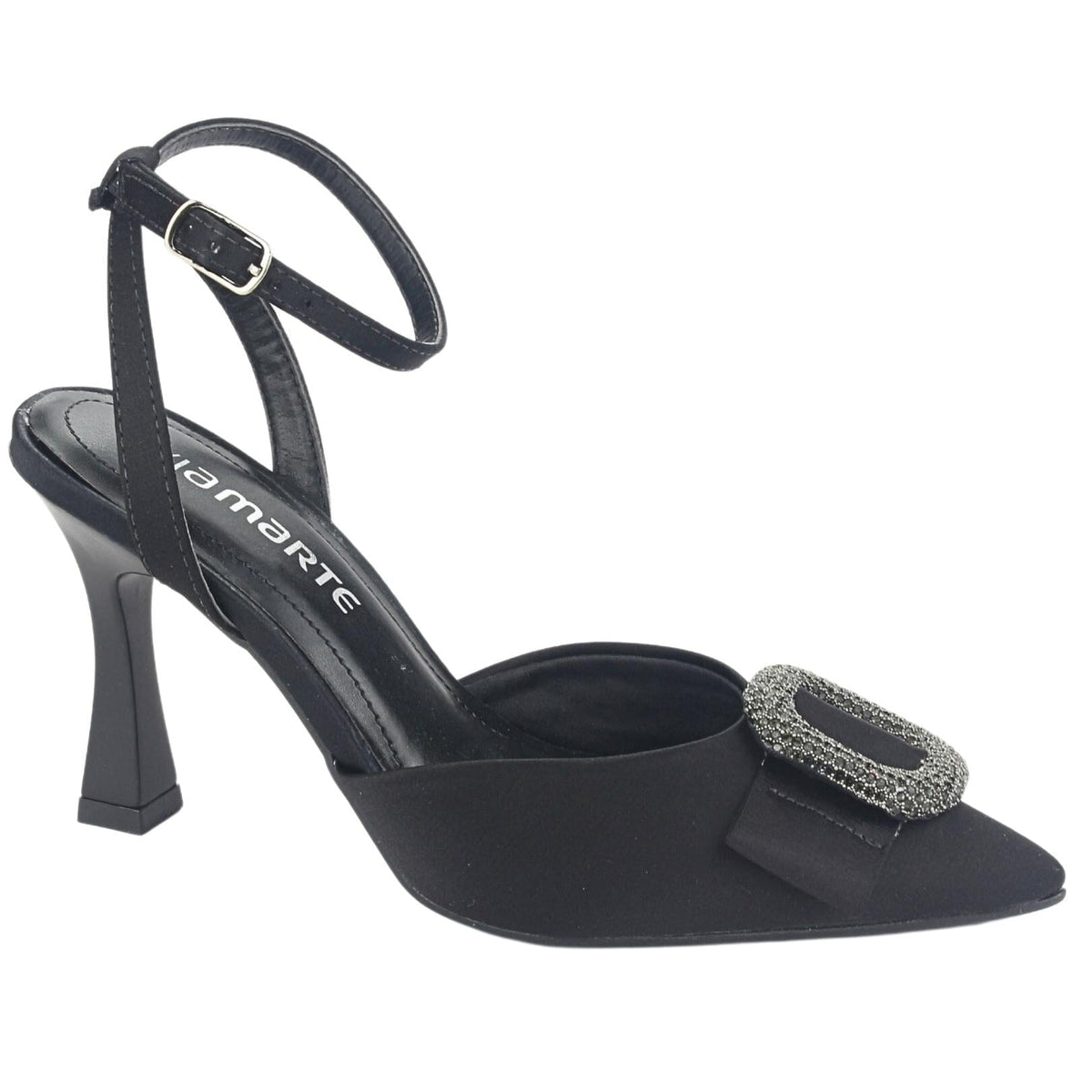 Zapato Via Marte Mujer 23-13704 C Preto Casual Zapatos Taco Via Marte 