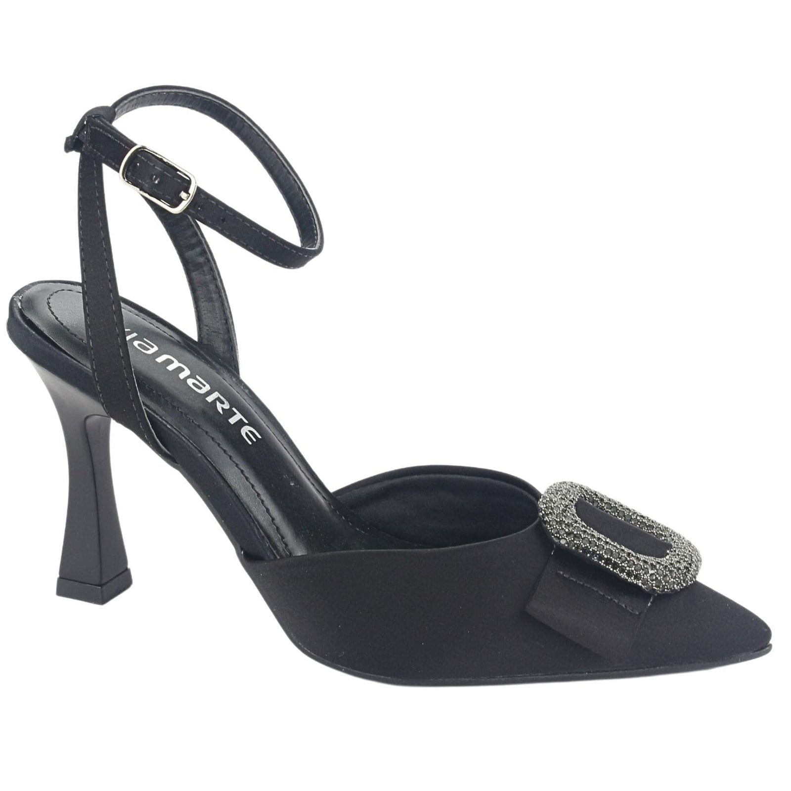 Zapato Via Marte Mujer 23-13704 C Preto Casual Zapatos Taco Via Marte 