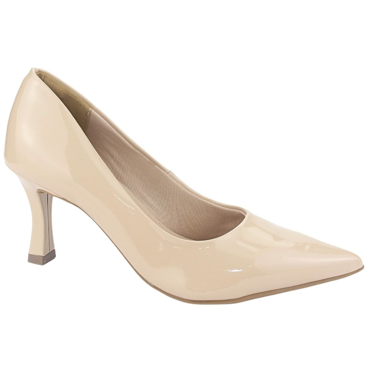 Zapato Via Marte Mujer 23-15707 V Creme Casual Zapatos Taco Via Marte 