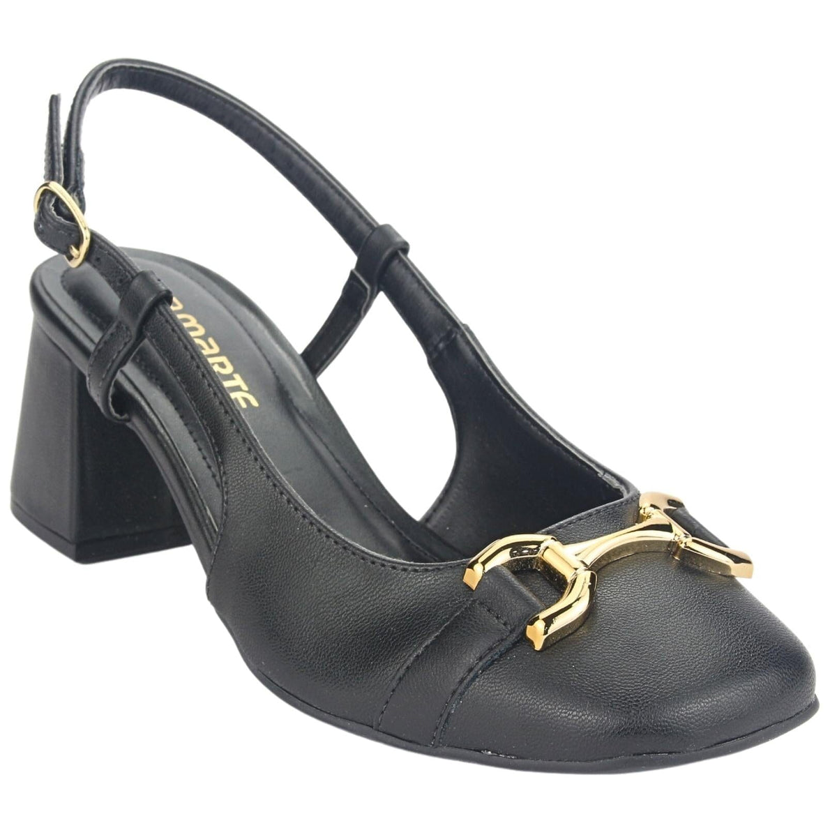 Zapato Via Marte Mujer 23-16805 N Preto Casual Zapatos Taco Via Marte 