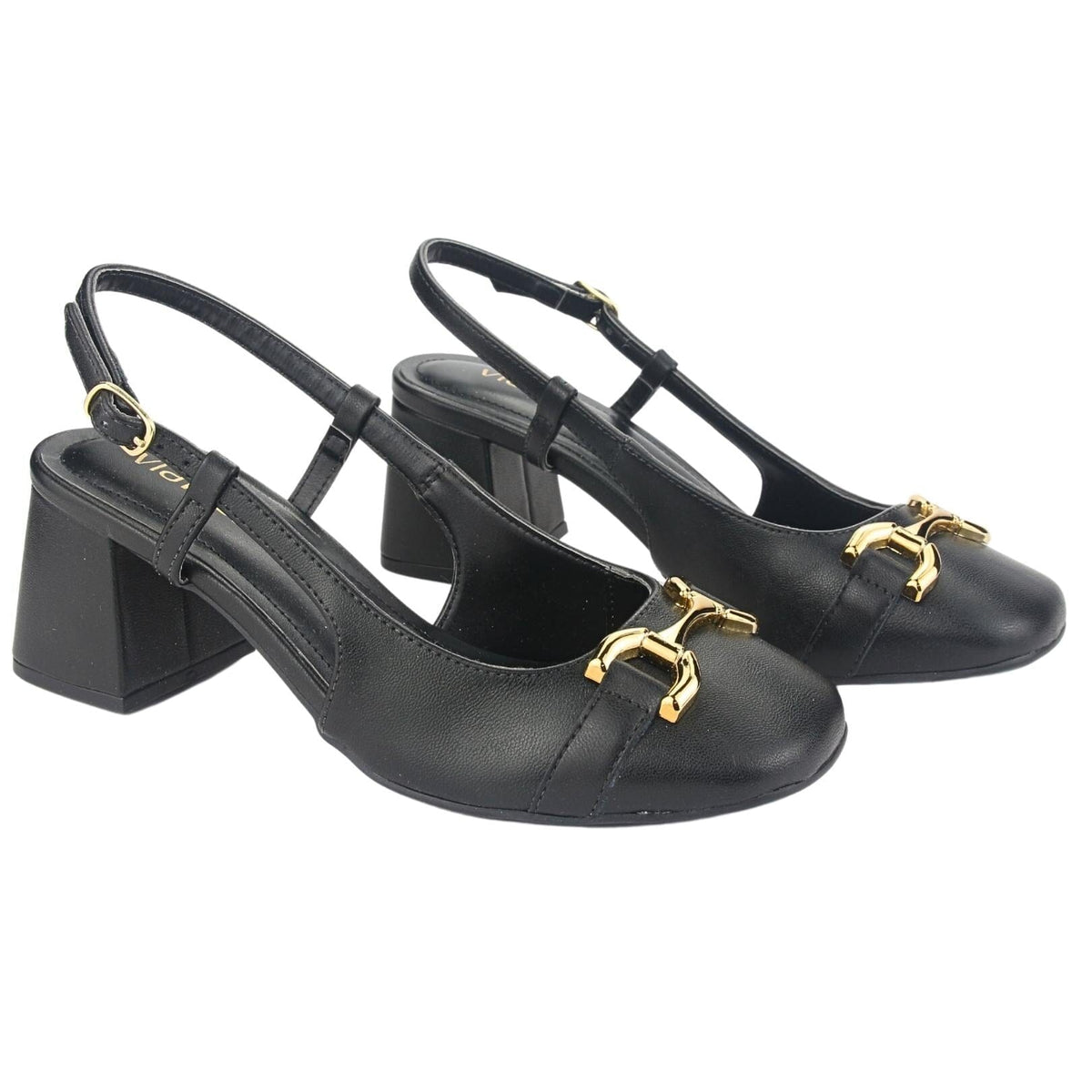 Zapato Via Marte Mujer 23-16805 N Preto Casual Zapatos Taco Via Marte 