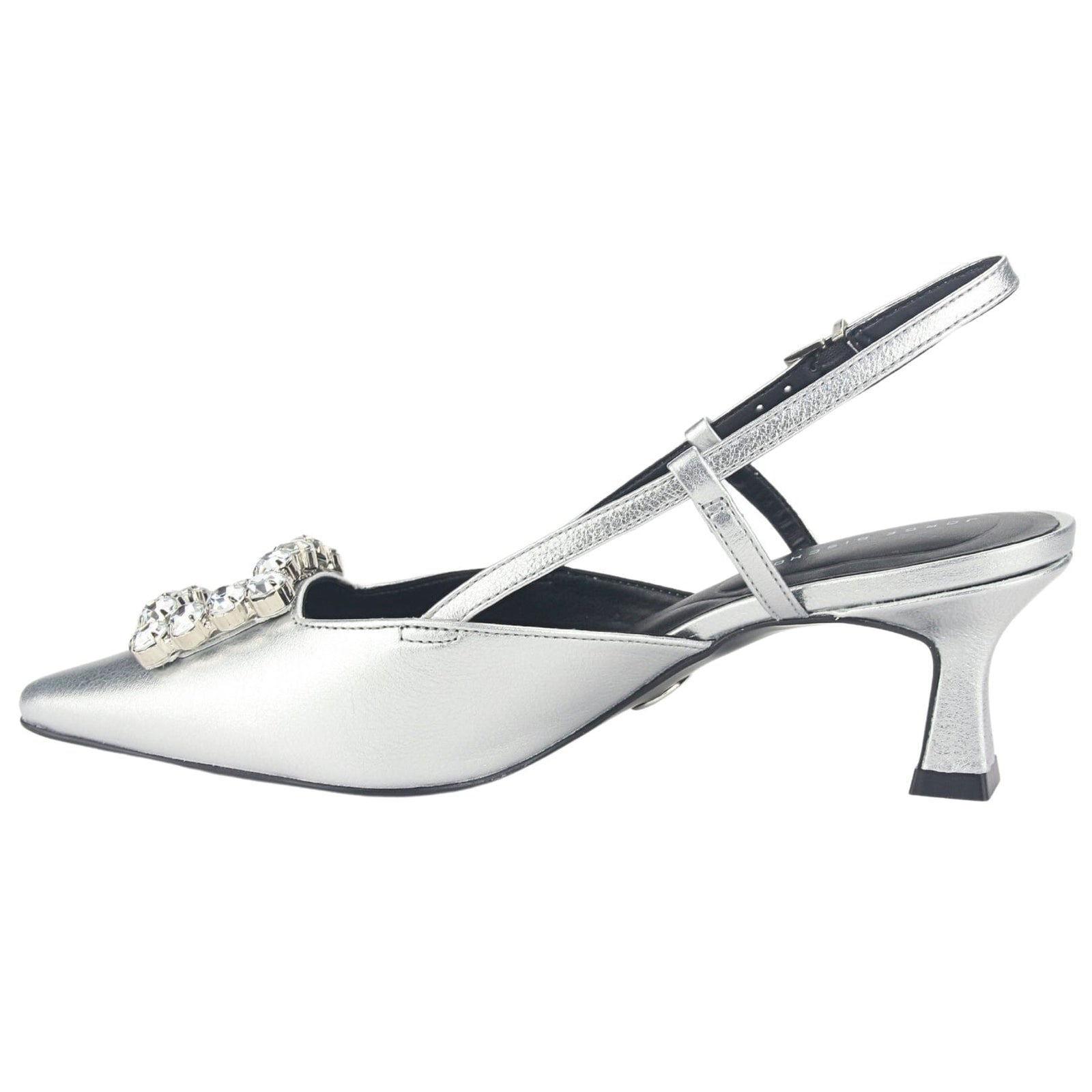 Zapatos Jorgebischoff Mujer P17994002 Plateado Casual Zapatos Taco Jorge Bischoff 