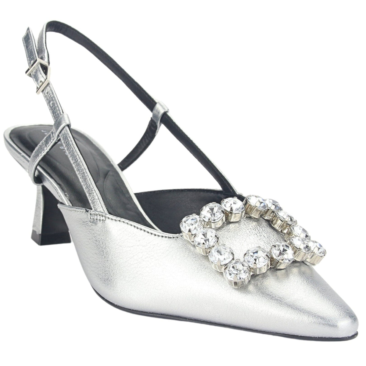 Zapatos Jorgebischoff Mujer P17994002 Plateado Casual Zapatos Taco Jorge Bischoff 